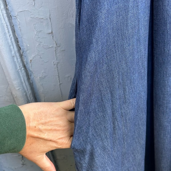 Nina Loca denim midi dress, approx size large - Picture 5 of 7